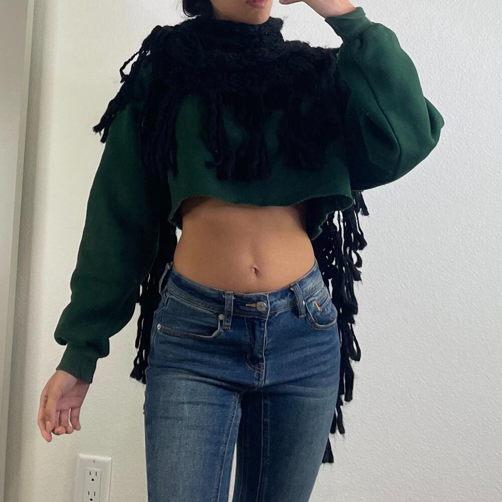 Black Knitted Scarf